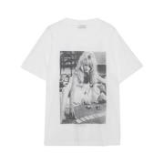 Ivoor Fotoprint Crew Neck T-shirt Anine Bing , White , Dames