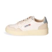 Leren lage sneaker met blauwe details Autry , White , Heren