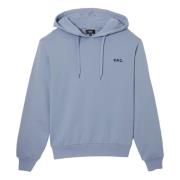 Katoenen hoodie in verschillende kleuren A.p.c. , Blue , Heren