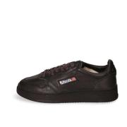 Lage Sneaker met Gewassen Effect Autry , Black , Heren