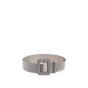 Elegante Bloemen Strass Venus Riem Benedetta Bruzziches , Gray , Dames