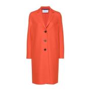 Wollen overjas met puntige revers Harris Wharf London , Orange , Dames