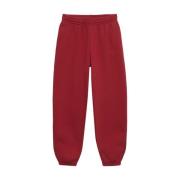 Rode elastische tailleband joggerbroek Anine Bing , Red , Dames