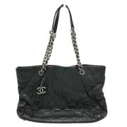 Pre-owned Leather chanel-bags Chanel Vintage , Black , Dames