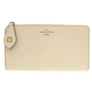 Pre-owned Leather wallets Louis Vuitton Vintage , Beige , Dames