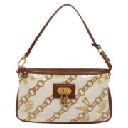 Pre-owned Vinyl louis-vuitton-bags Louis Vuitton Vintage , White , Dam...