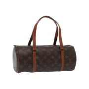 Pre-owned Canvas handbags Louis Vuitton Vintage , Brown , Dames