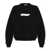 Sweatshirt met bedrukt logo Off White , Black , Heren