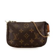 Pre-owned Canvas handbags Louis Vuitton Vintage , Brown , Dames