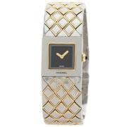 Pre-owned Yellow Gold watches Chanel Vintage , Black , Dames