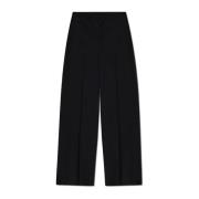 Broek met wollen afwerking Balenciaga , Black , Dames