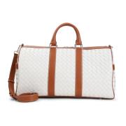 Klassieke Intreccio Duffle Tas Bottega Veneta , White , Heren