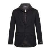 Blazer met ingenaaid jasje Dsquared2 , Black , Heren