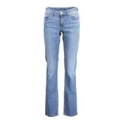 Blauwe Katoenen Dames Slim Jeans Gant , Blue , Dames