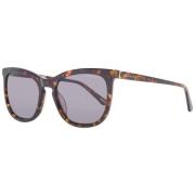 Bruine Dames Zonnebril Rechthoekig Frame Gant , Brown , Dames