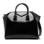 Zwarte Box Kalfsleren Handtas Givenchy , Black , Dames