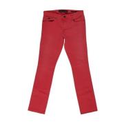 Rode Katoenen Skinny Jeans Collectie Guess , Red , Heren