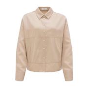 Blouse met lange mouwen en Fjuri Opus , Beige , Dames