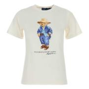 Witte T-shirts en Polos met Polo Bear Polo Ralph Lauren , White , Dame...