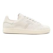 Suede Sneakers met Rubberen Zool Tom Ford , Beige , Heren