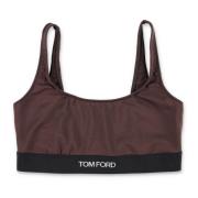 Zig Zag Bandeau Bralette Tom Ford , Brown , Dames