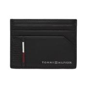 Stijlvol Leren Portemonnee Mannen Collectie Tommy Hilfiger , Black , H...