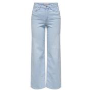 Madison Blush Wide Denim Cropped Jeans Only , Blue , Dames