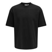 Airflex Casual Tee Only & Sons , Black , Heren