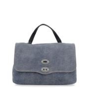 Denim Blue Genova Schoudertas Zanellato , Blue , Dames