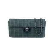 Pre-owned Denim chanel-bags Chanel Vintage , Blue , Dames