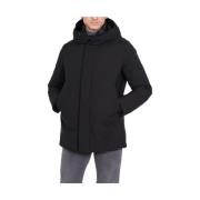 Lange Winter Hoodie Zwart BomBoogie , Black , Heren