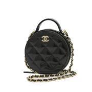 Pre-owned Canvas chanel-bags Chanel Vintage , Black , Dames