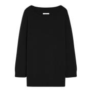 Off-shoulder gebreide trui Max Mara , Black , Dames