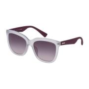 Witte Acetaatzonnebril met UV-filter Police , Gray , Dames