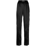 Zwarte Zijden Satijnen Broek Tom Ford , Black , Dames