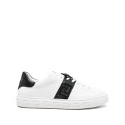 Witte Veterschoenen met Medusa Head Versace , White , Heren