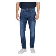 Blauwe Ritsbroek met Zakken Armani Exchange , Blue , Heren