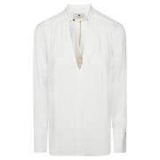 Stijlvolle Blouse voor Vrouwen Elisabetta Franchi , White , Dames