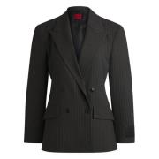 Gestreepte blazer met getailleerde silhouet Hugo Boss , Black , Dames