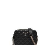 Zwarte schoudertas met gouden details Guess , Black , Dames