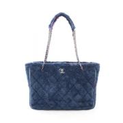 Pre-owned Wool chanel-bags Chanel Vintage , Blue , Dames