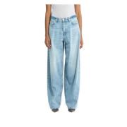 Bethany Wide Leg Denim Jeans Haikure , Blue , Dames