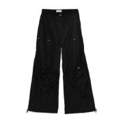 Wijde Broek Pant 100 The Attico , Black , Dames