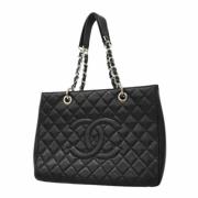 Pre-owned Leather shoulder-bags Chanel Vintage , Black , Dames