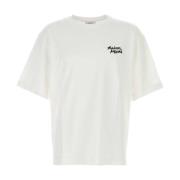 Klassiek Wit Katoenen T-shirt Maison Kitsuné , White , Heren