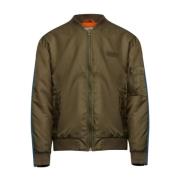 Militaire groene bomberjack met denim MM6 Maison Margiela , Brown , He...