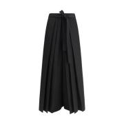 Relaxte broek met elegante details Fabiana Filippi , Black , Dames