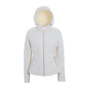 Korte Ivoor Hooded Pufferjas YES ZEE , Beige , Dames