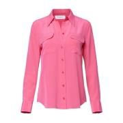 Zijden Signature Shirt Equipment , Pink , Dames