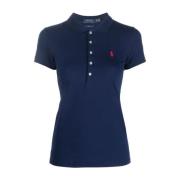 Blauwe Dames T-Shirts & Polos Polo Ralph Lauren , Blue , Dames